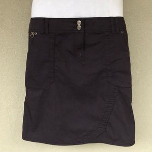 Purple Cotton Blend Skirt